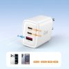 Ładowarka Sieciowa Tech-Protect NCA65W-GaN 3-Port PD 65W White